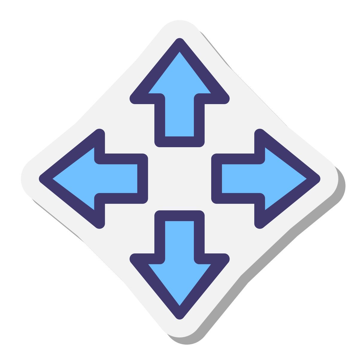 stickers style move icon