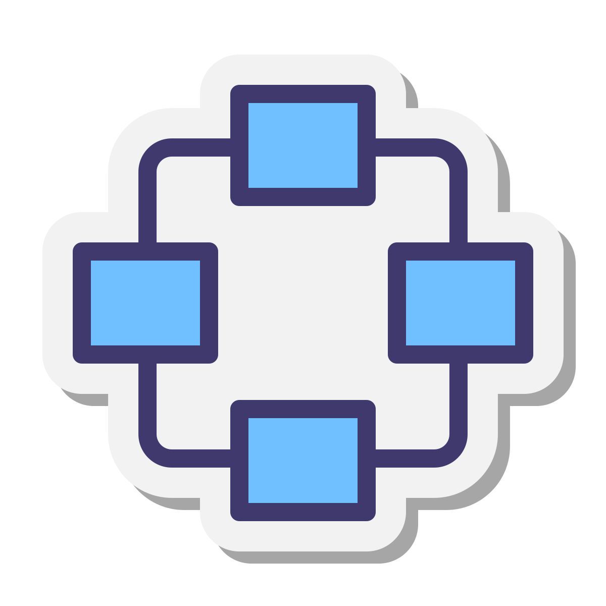 stickers style réseau icon