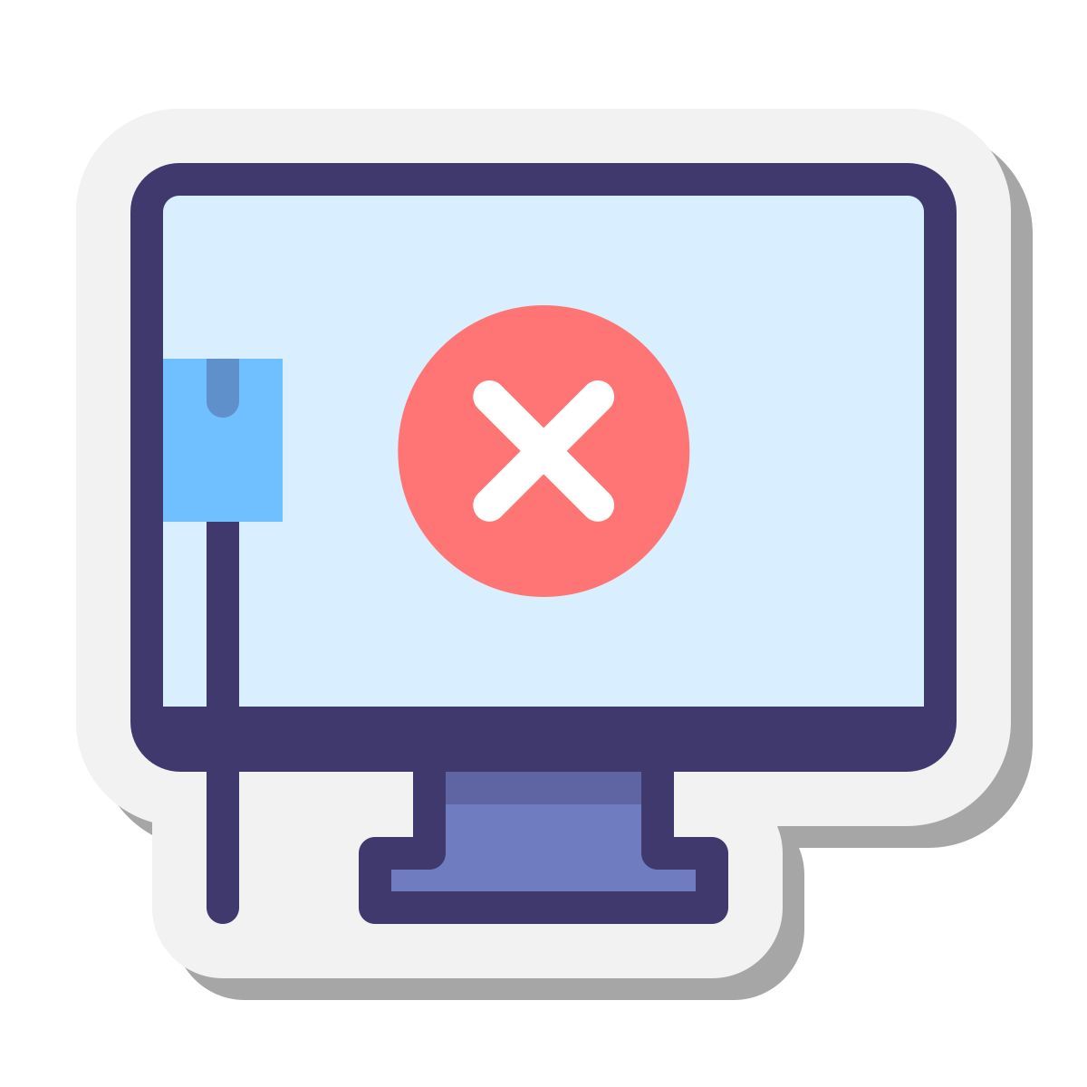 stickers style 没有网络 icon