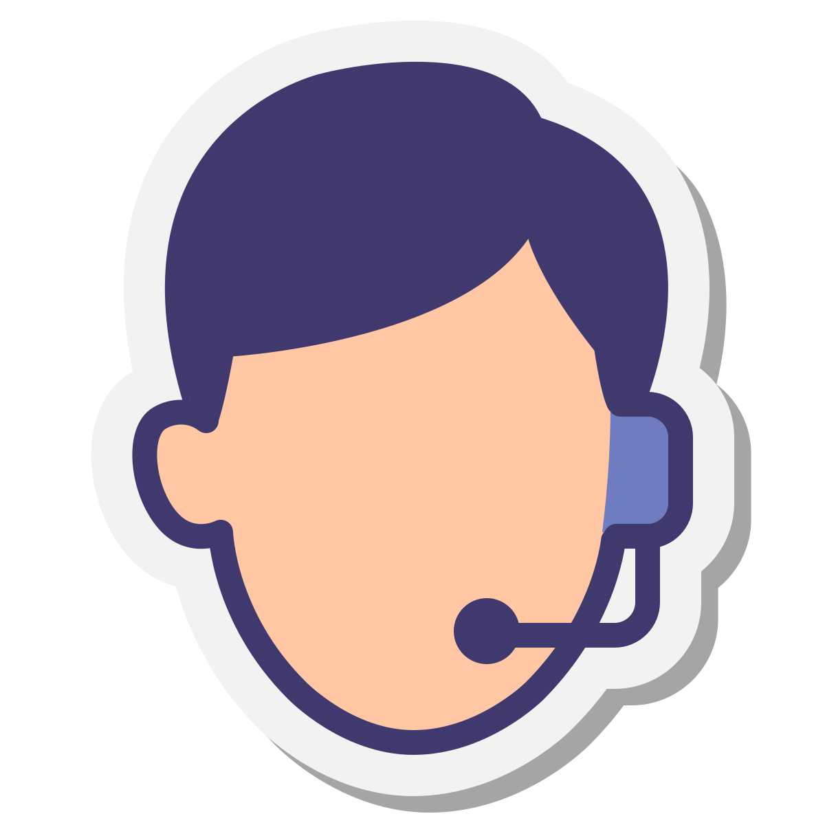 stickers style online support  v2 icon