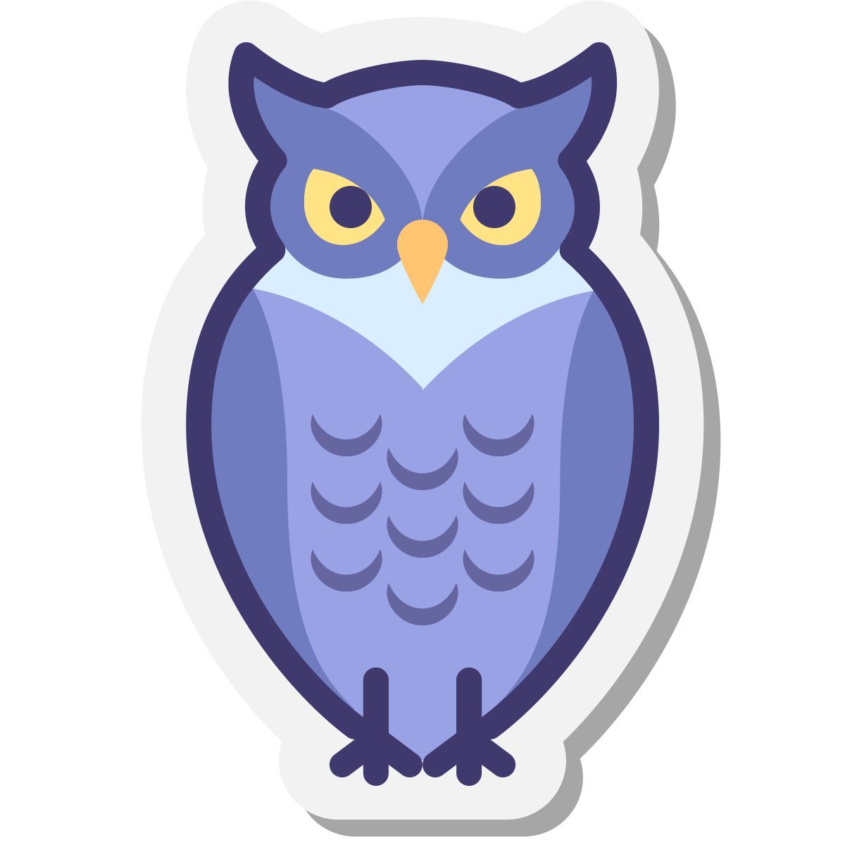 stickers style gufo icon