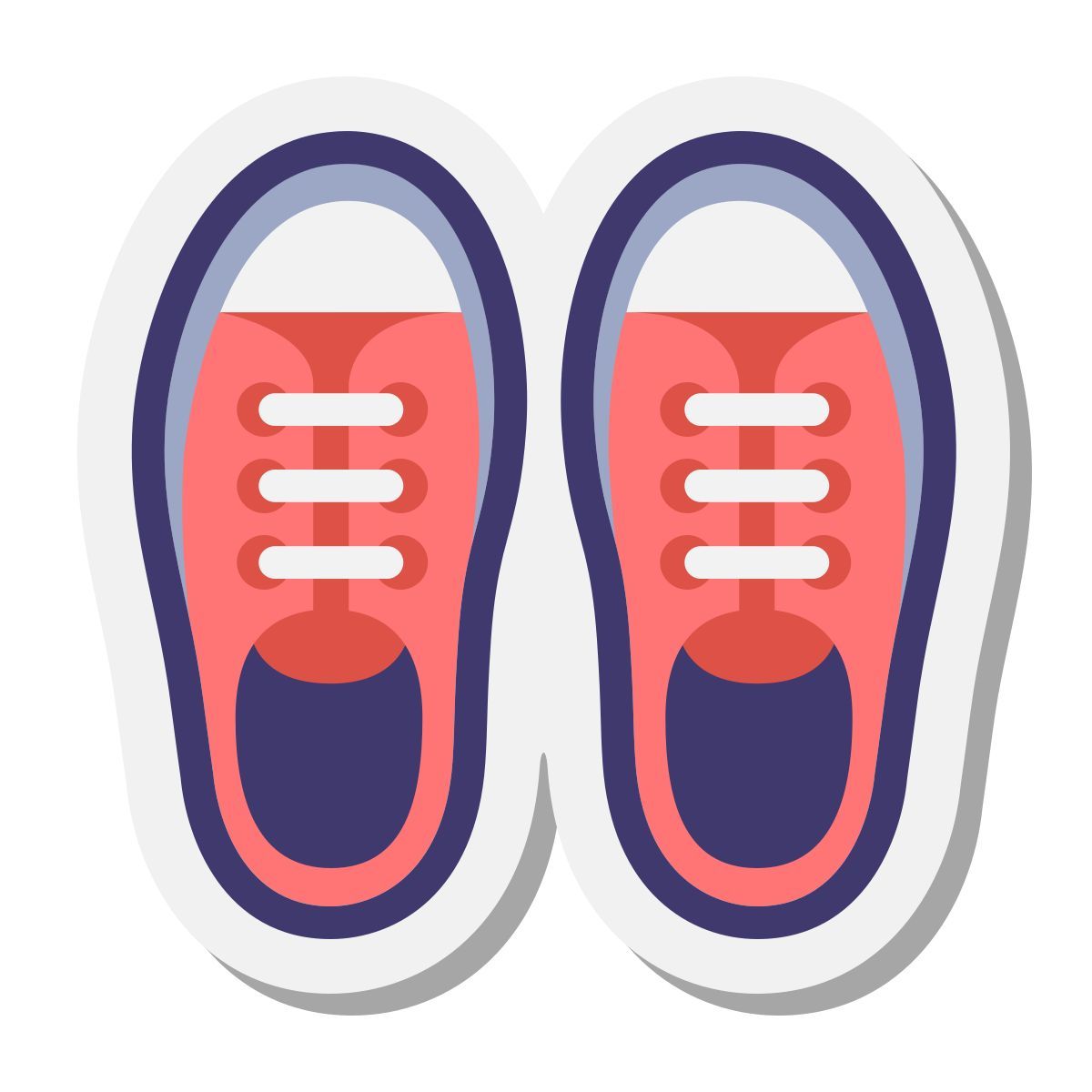 stickers style par de zapatillas icon