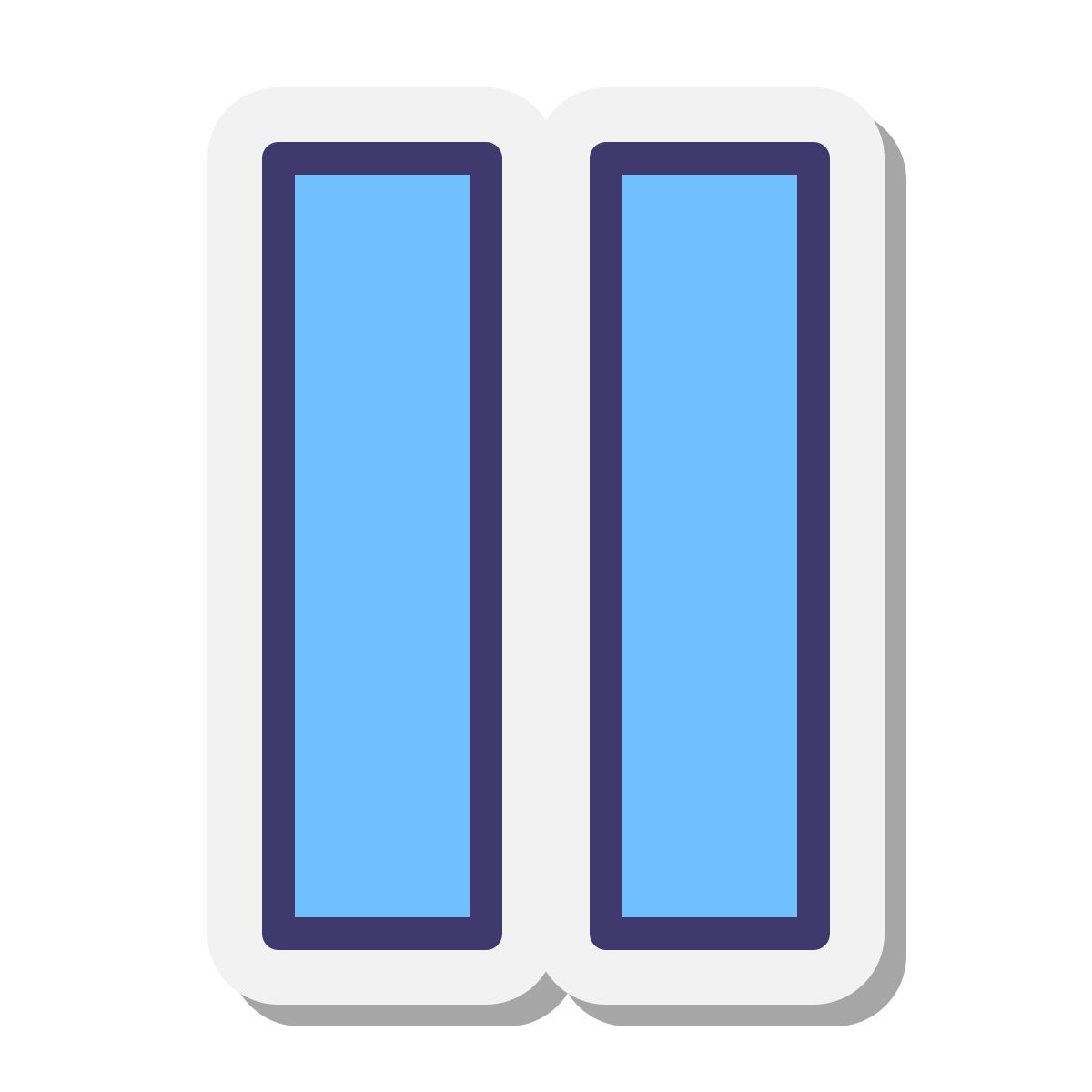 stickers style pausa icon