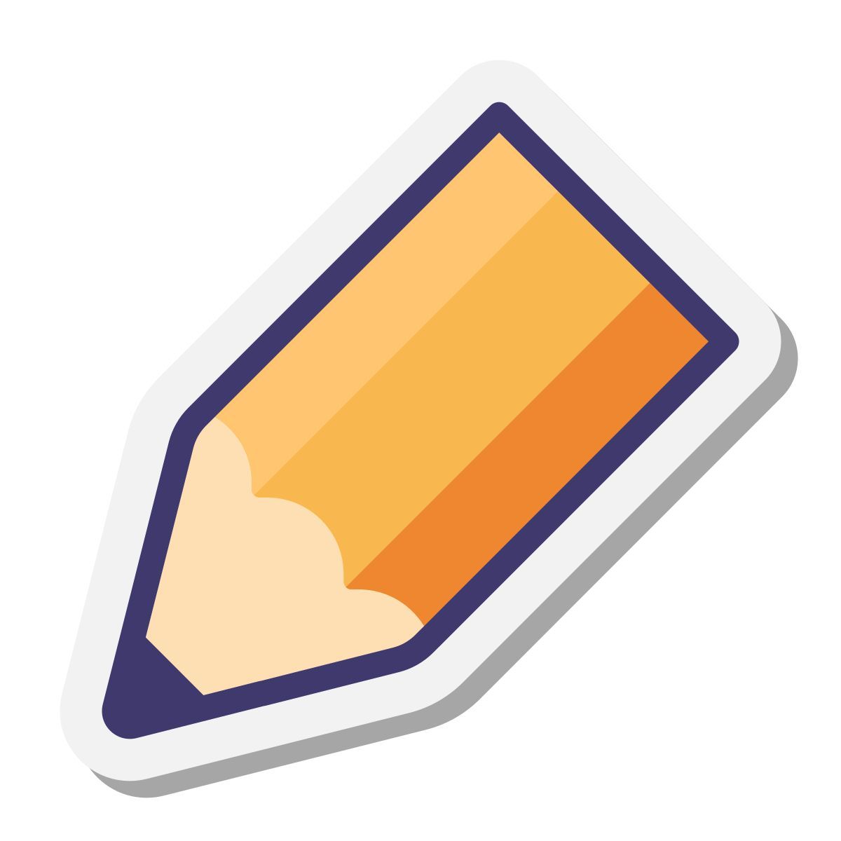 stickers style punta de lápiz icon