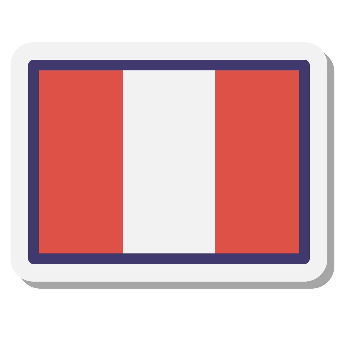 stickers style peru icon