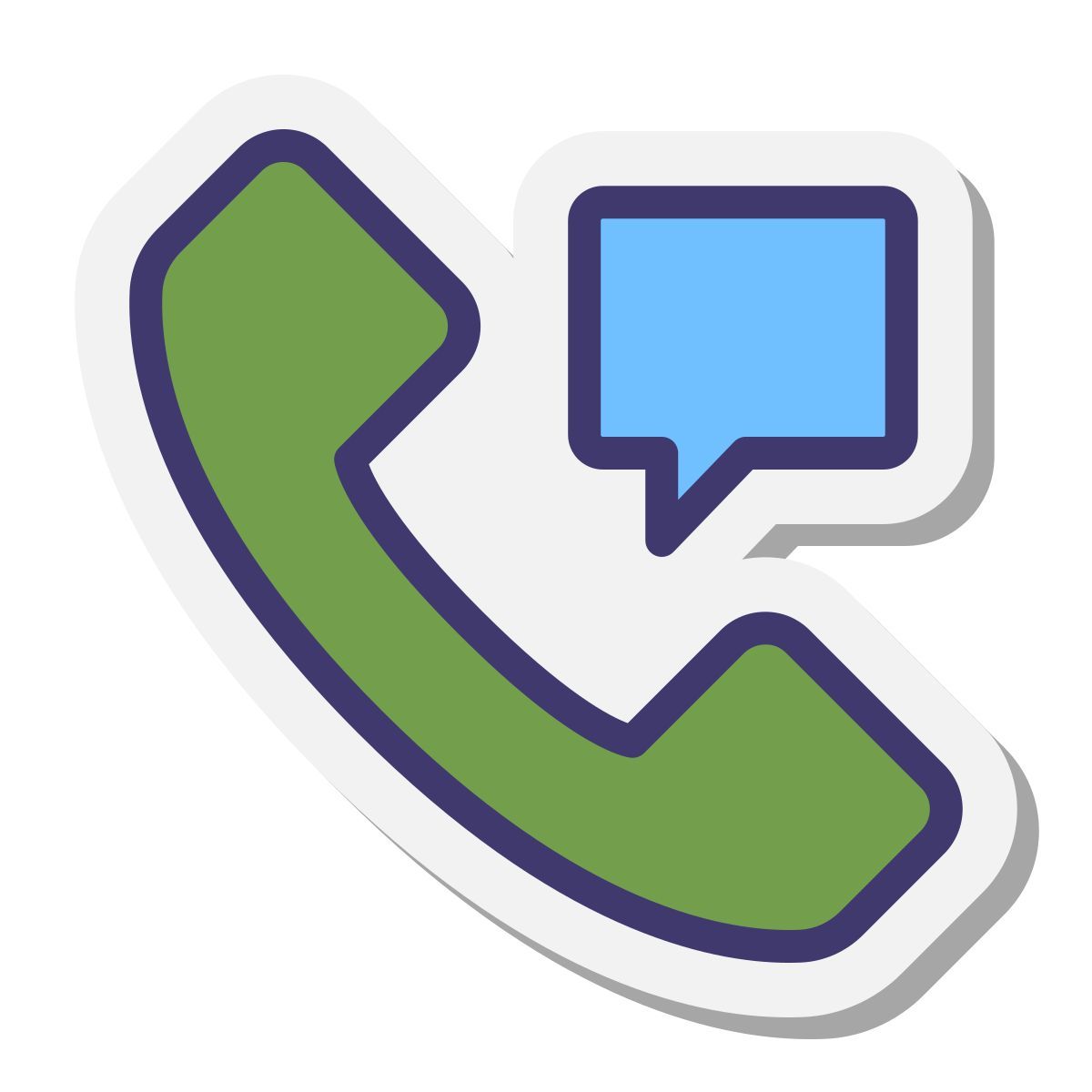 stickers style messaggio del telefono icon