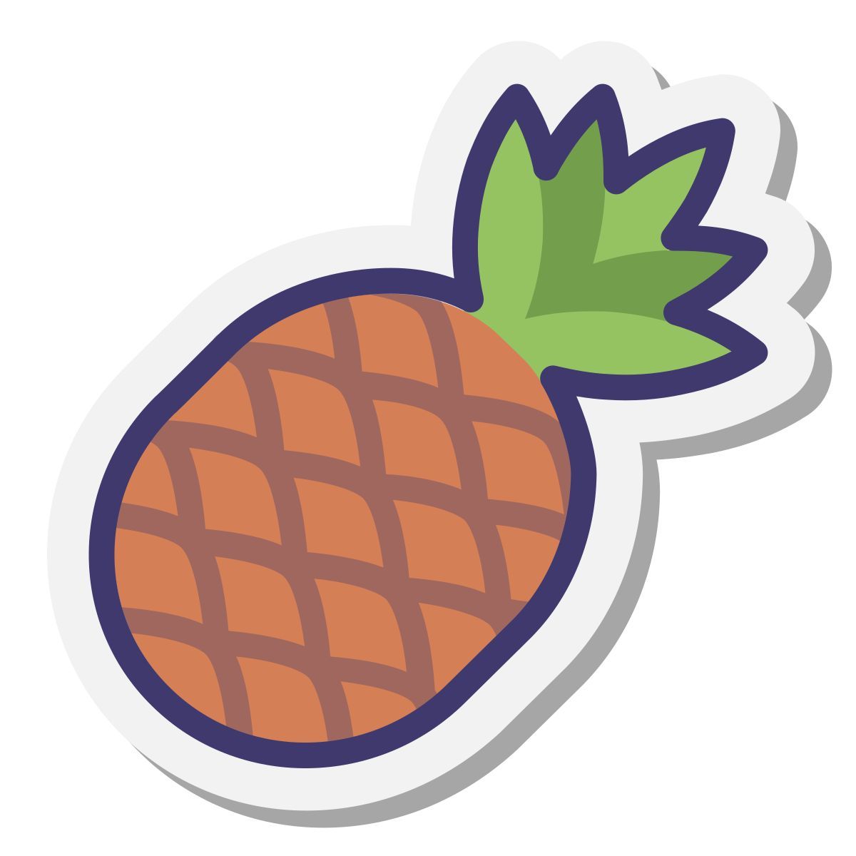 stickers style ananas icon