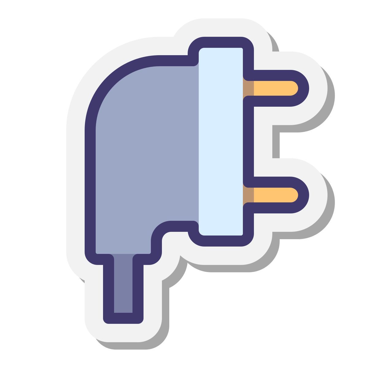 stickers style plug icon