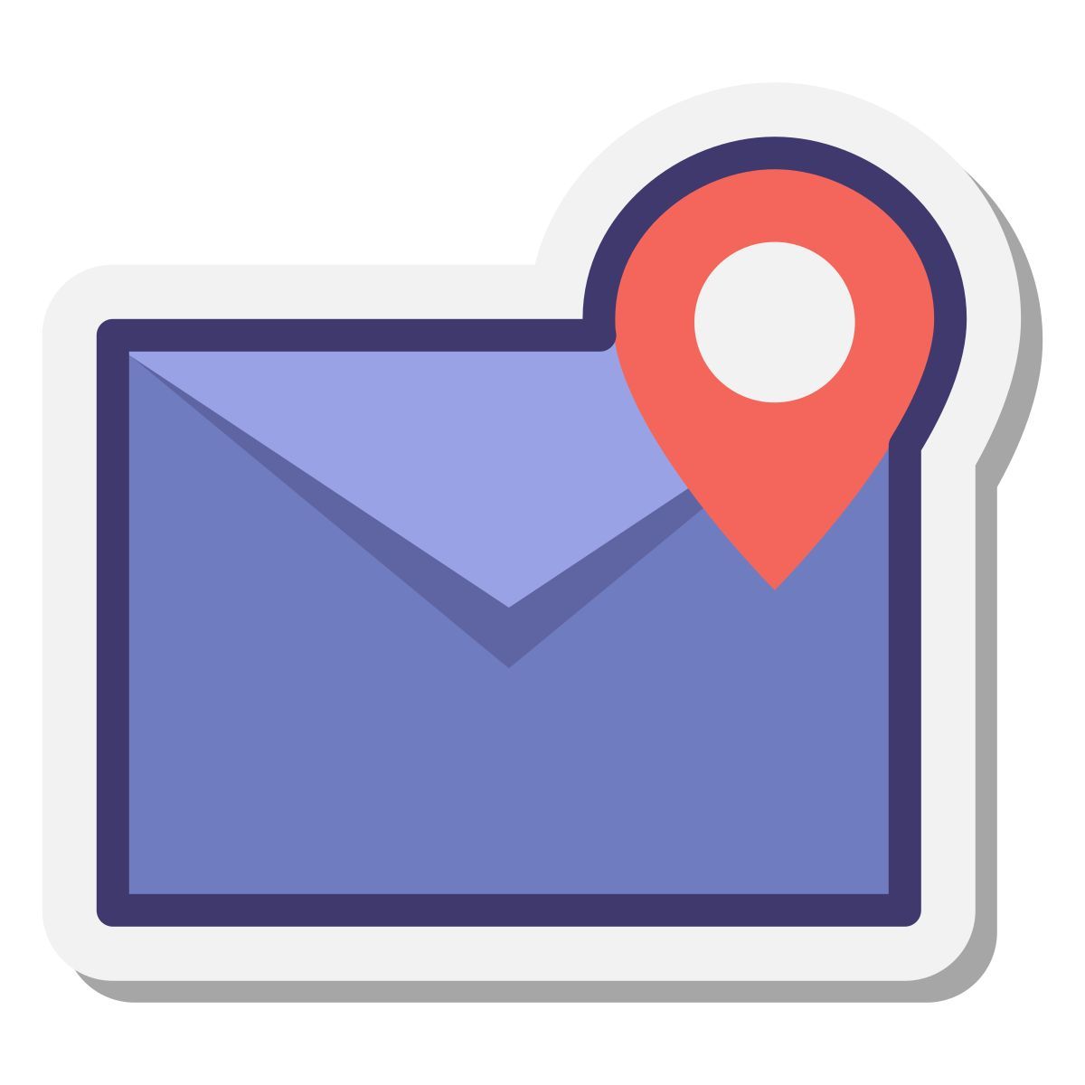 stickers style 邮政编码 icon