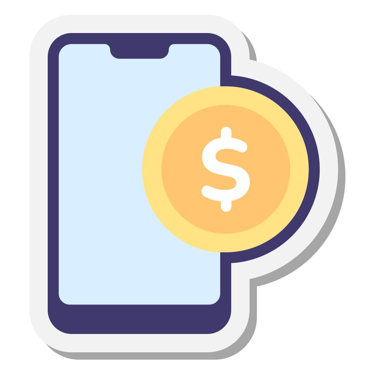 stickers style ricarica prepagata icon