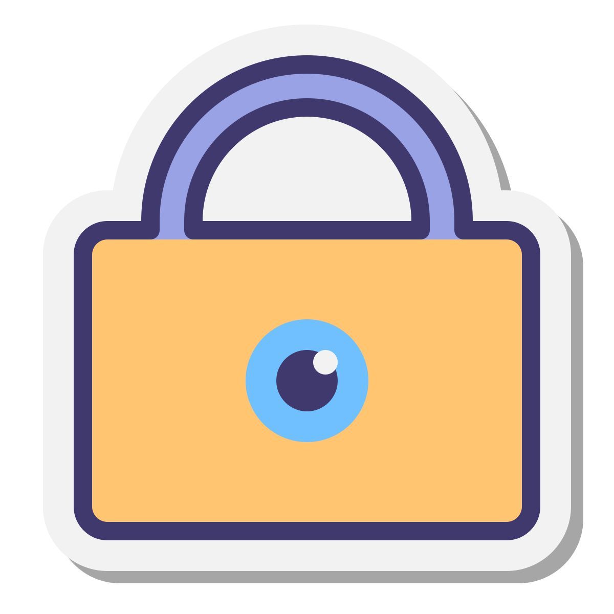 stickers style privacy icon