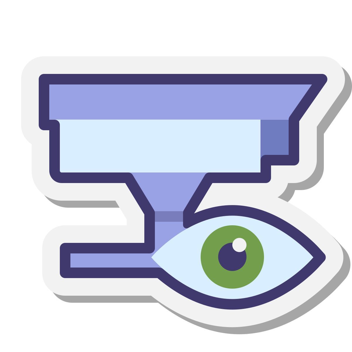 stickers style private wall mount camera icon