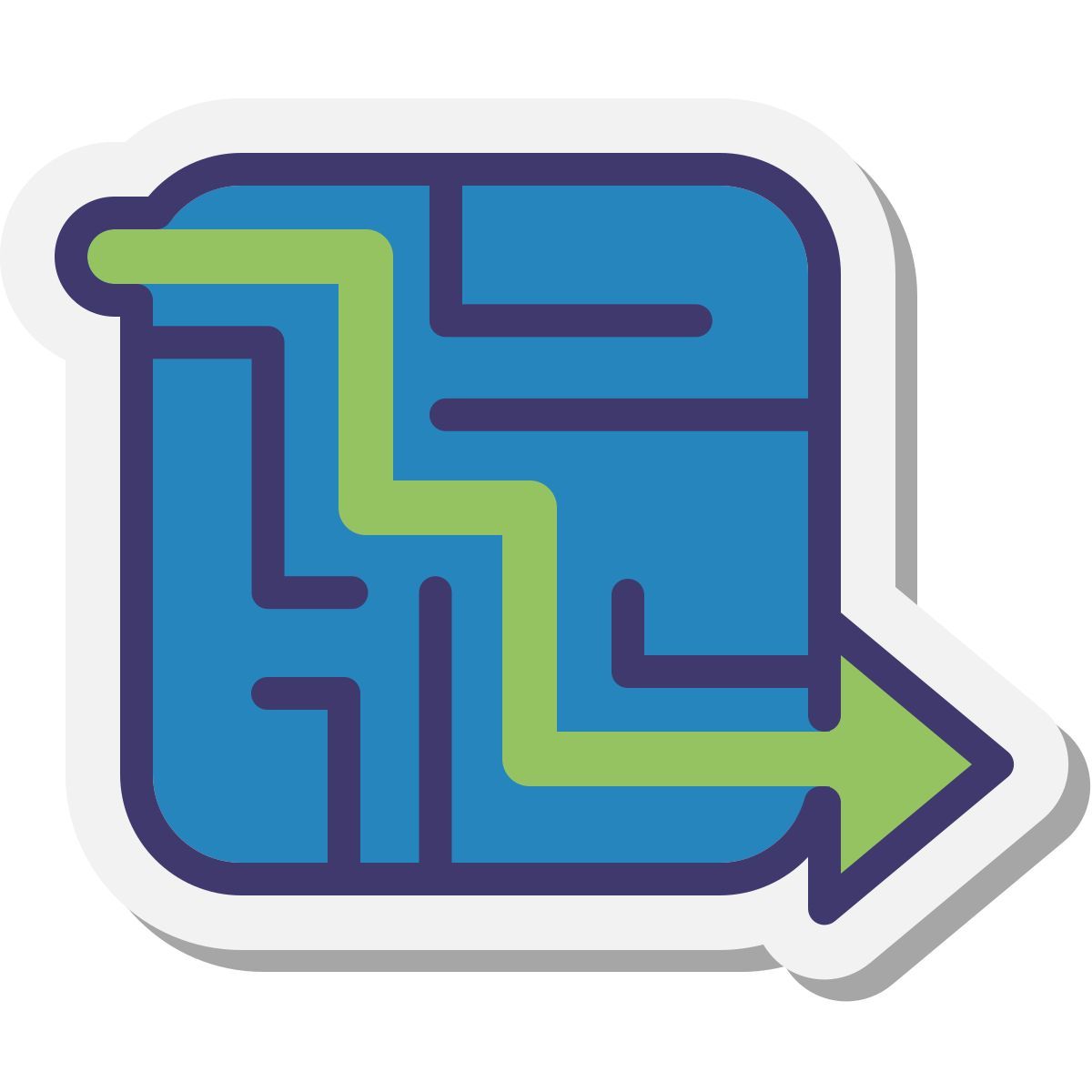 stickers style problemlösung icon