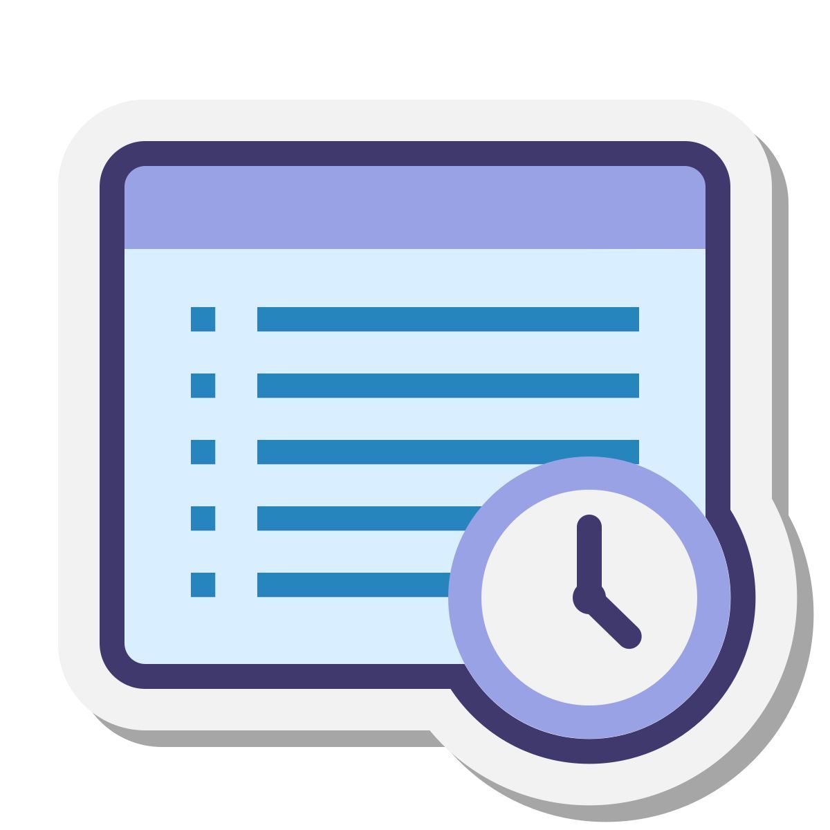 stickers style objet avec durée icon