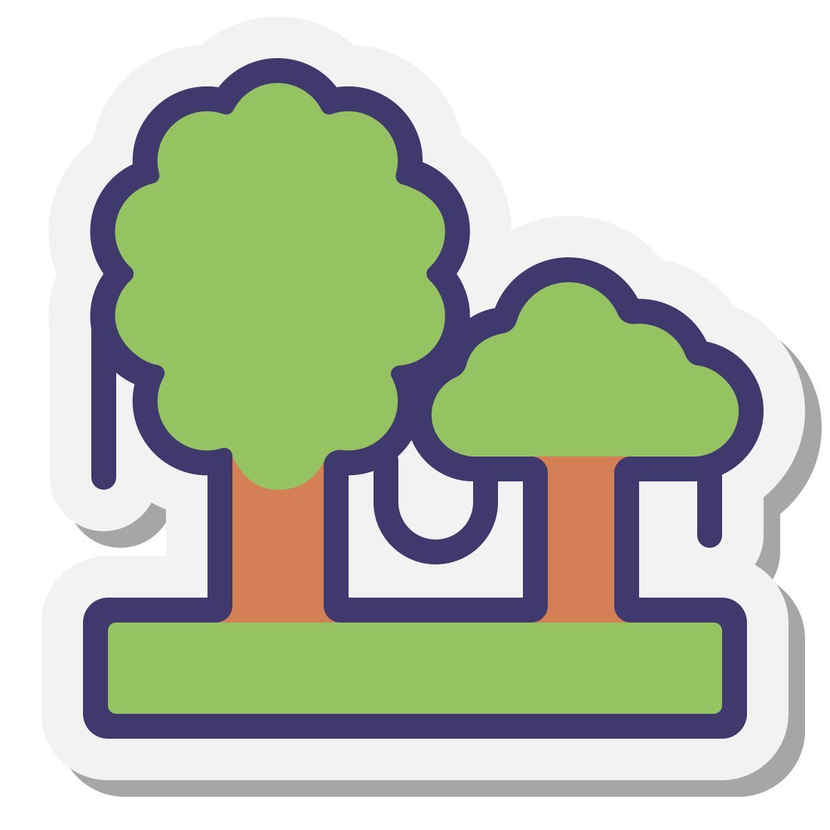 stickers style selva icon