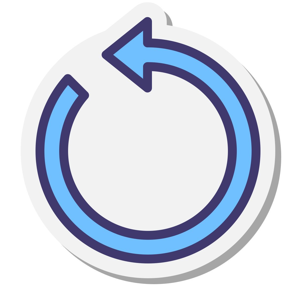 stickers style repetir icon