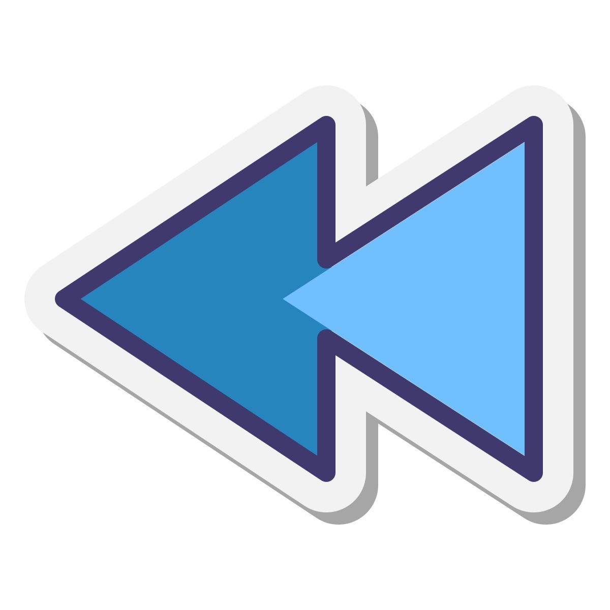 stickers style rebobinar icon