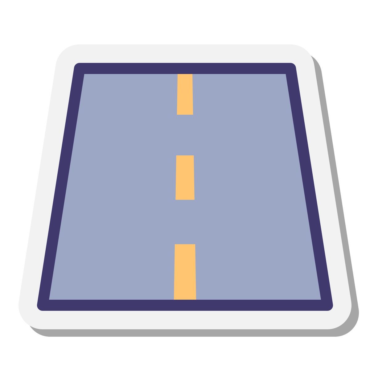 stickers style road sign icon