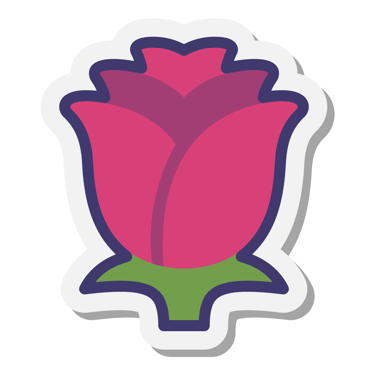 stickers style rose icon