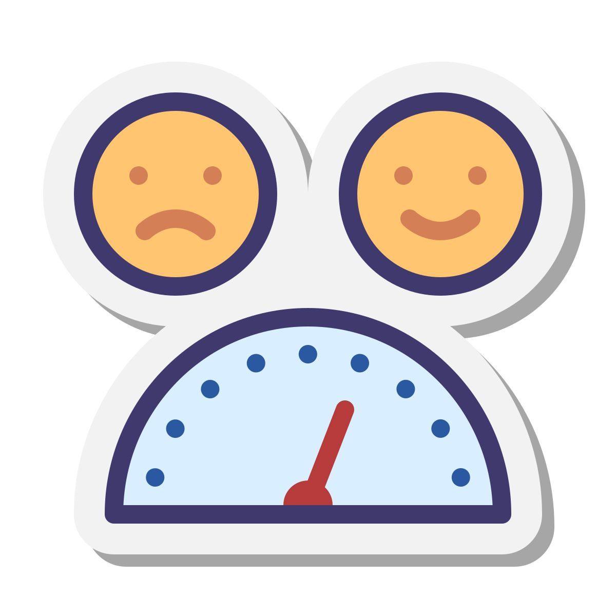 stickers style 만족 icon