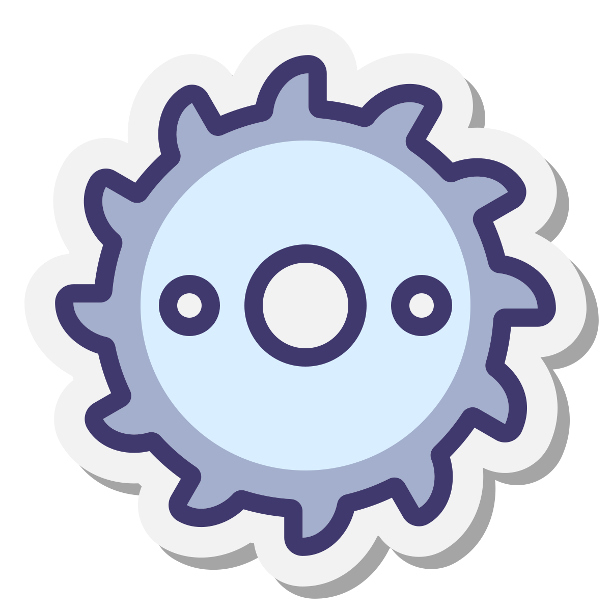 stickers style saw blade icon
