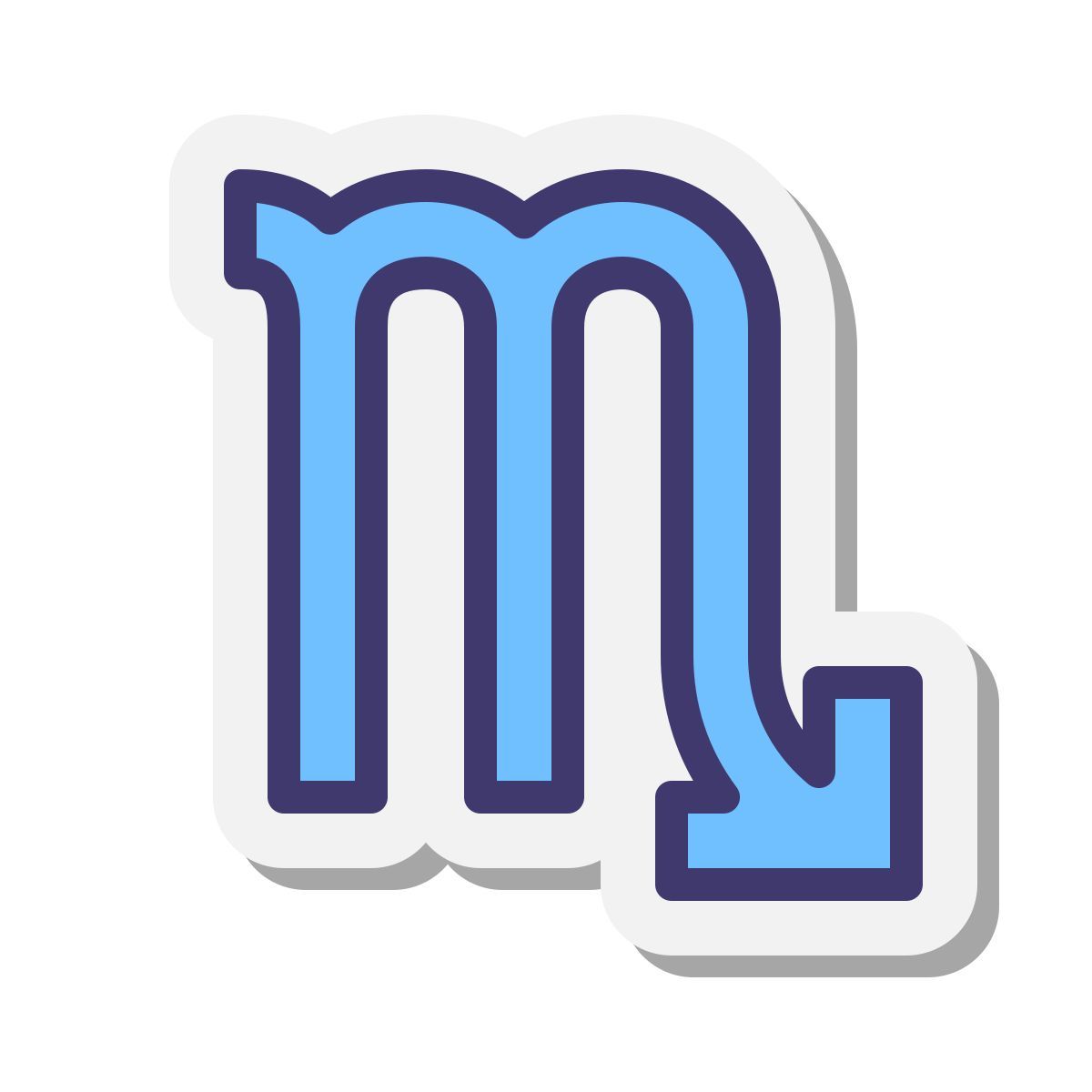 stickers style skorpion icon