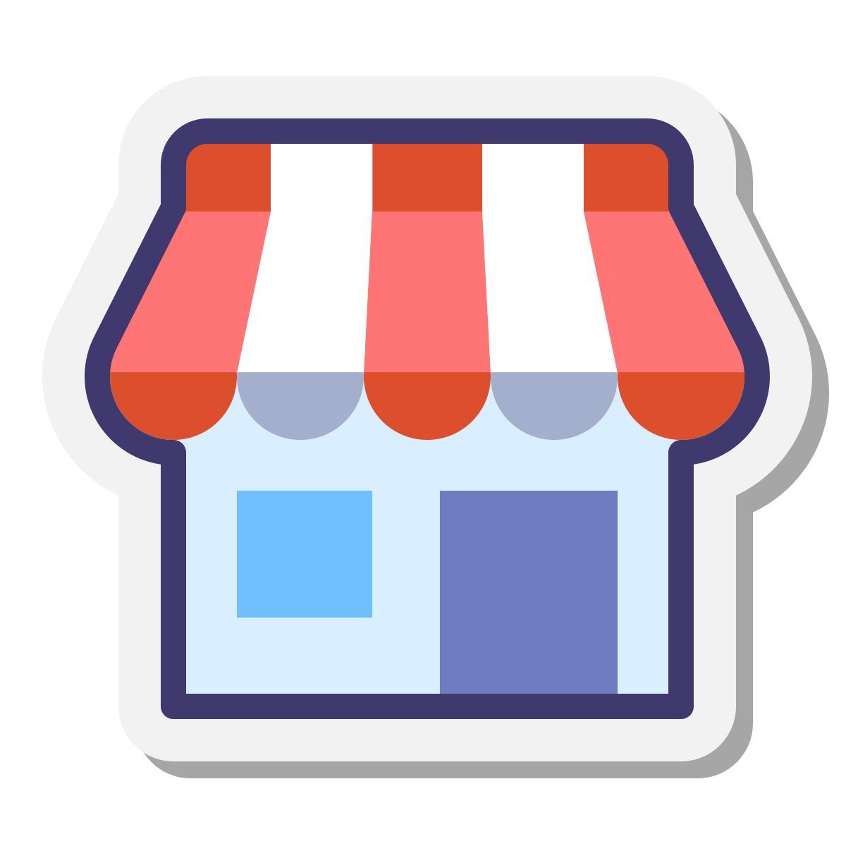 stickers style shop icon