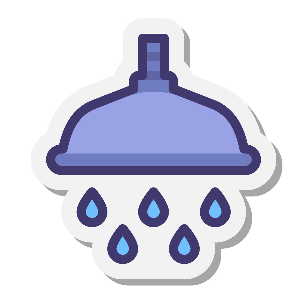 stickers style dusche icon