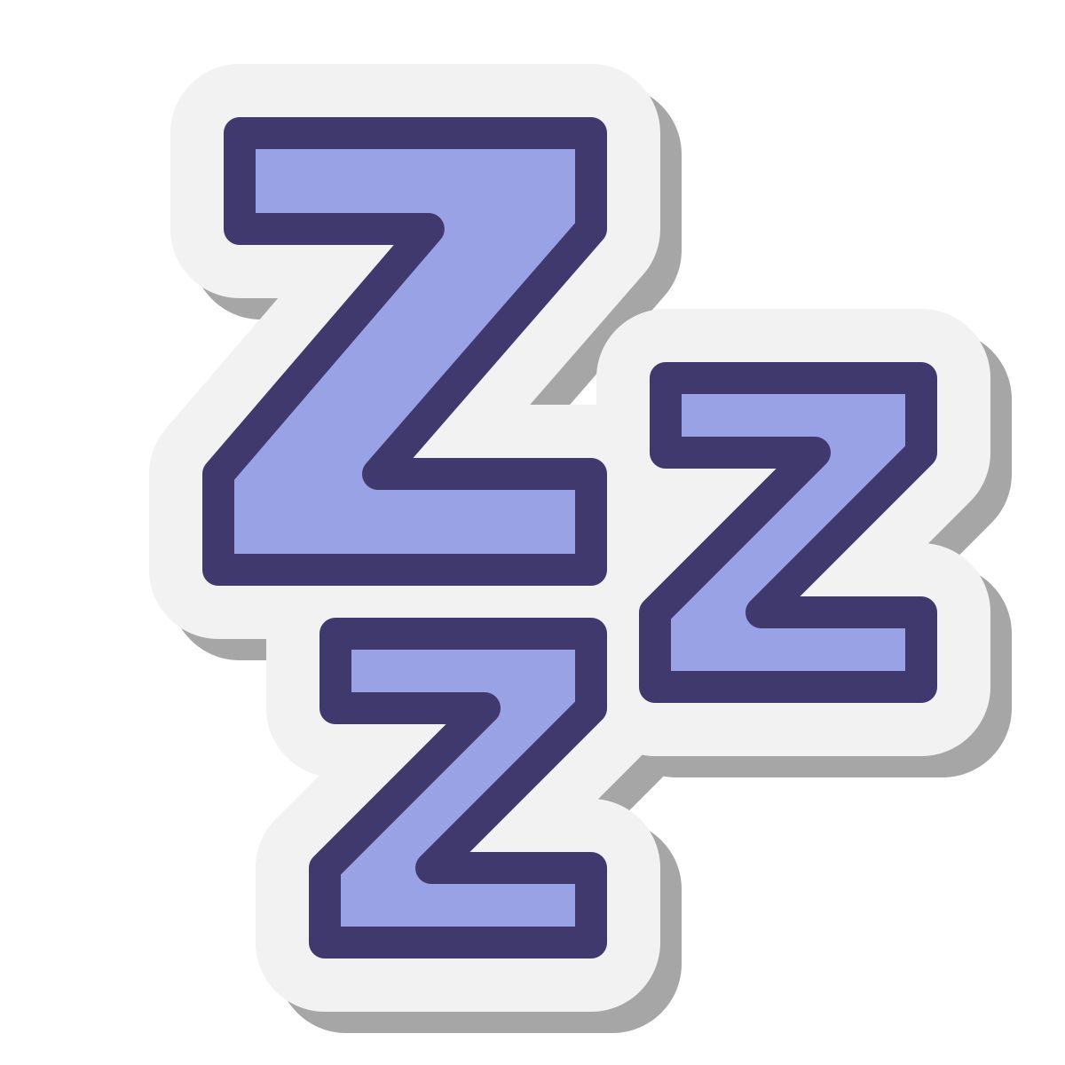 stickers style sleep icon