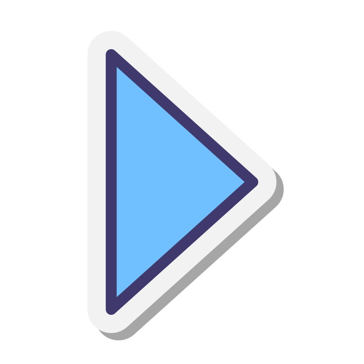 stickers style sort right icon