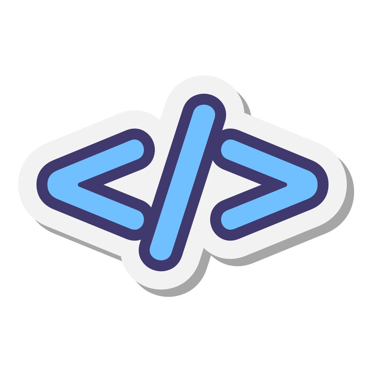 stickers style quellcode icon