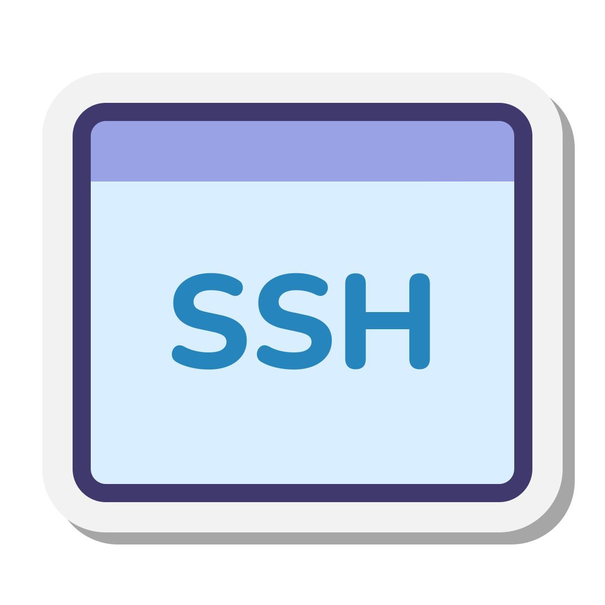 stickers style ssh icon