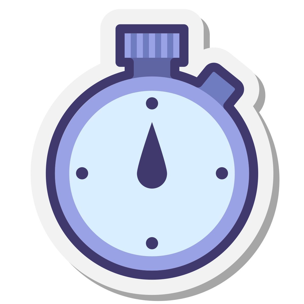 stickers style stoppuhr icon