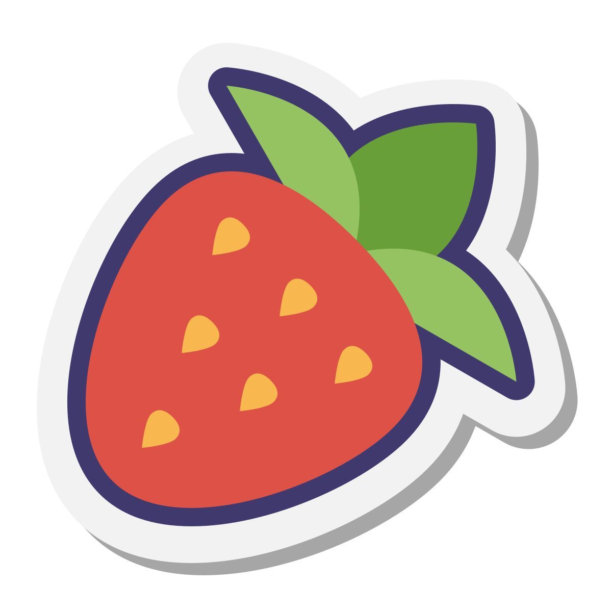 stickers style fragola icon