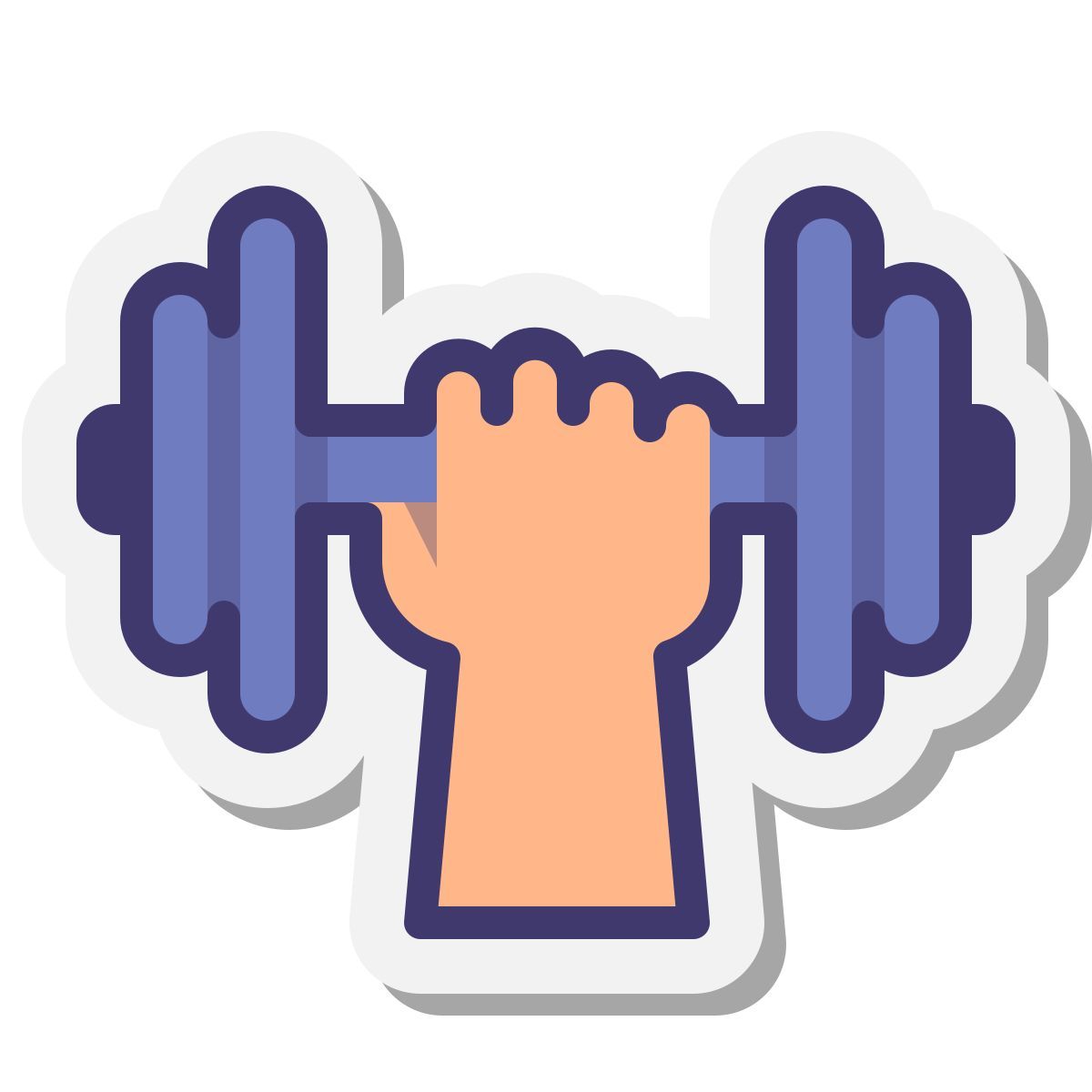 stickers style strength icon