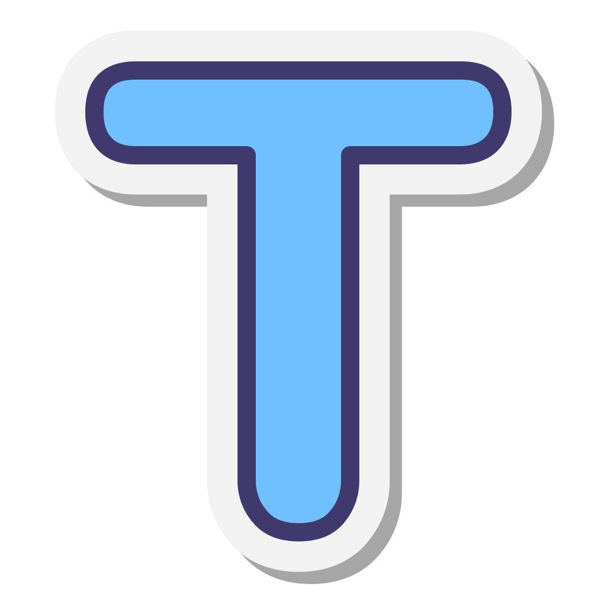 stickers style t icon