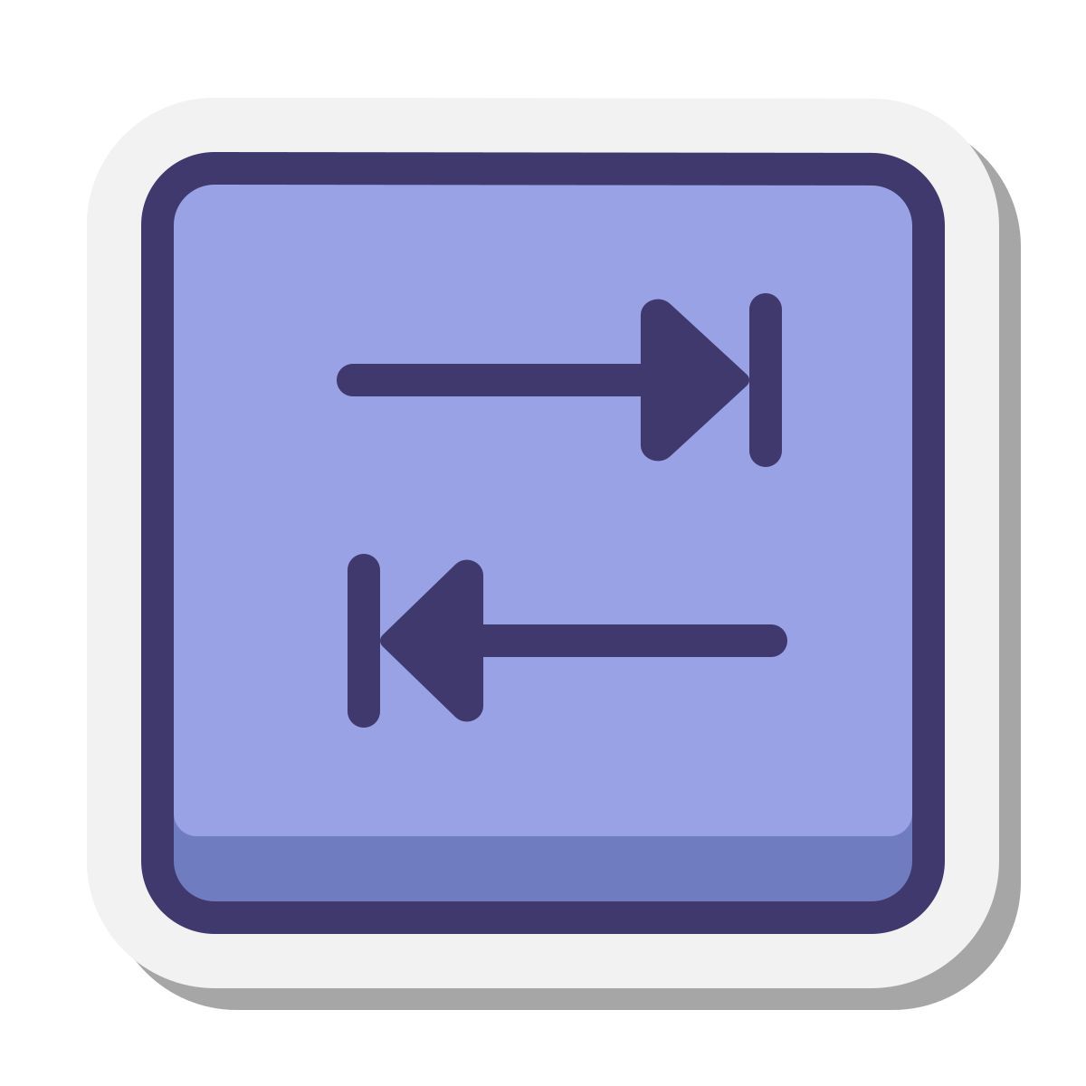 stickers style tab key icon