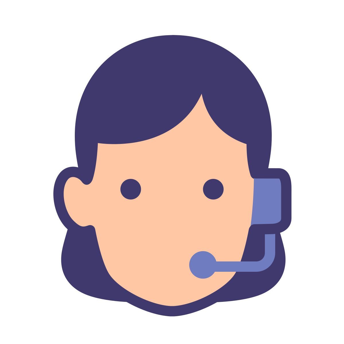 stickers style assistente icon