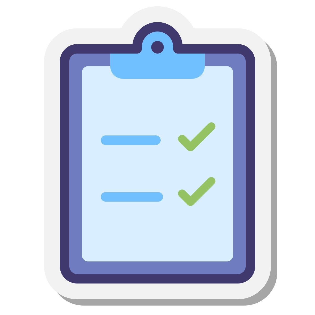 stickers style test passed icon