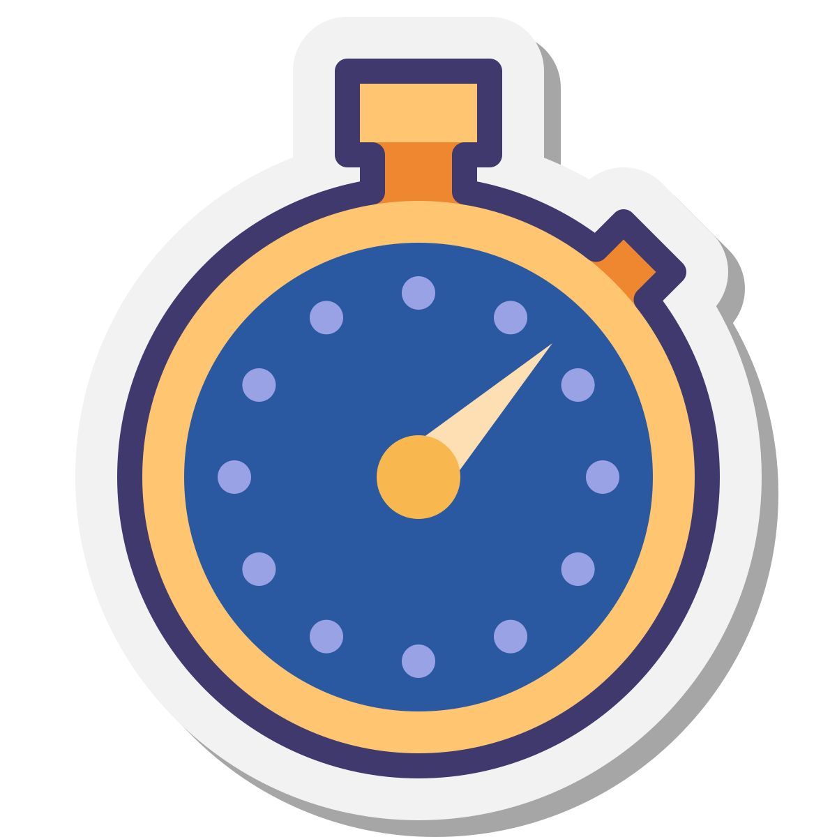 stickers style temps icon