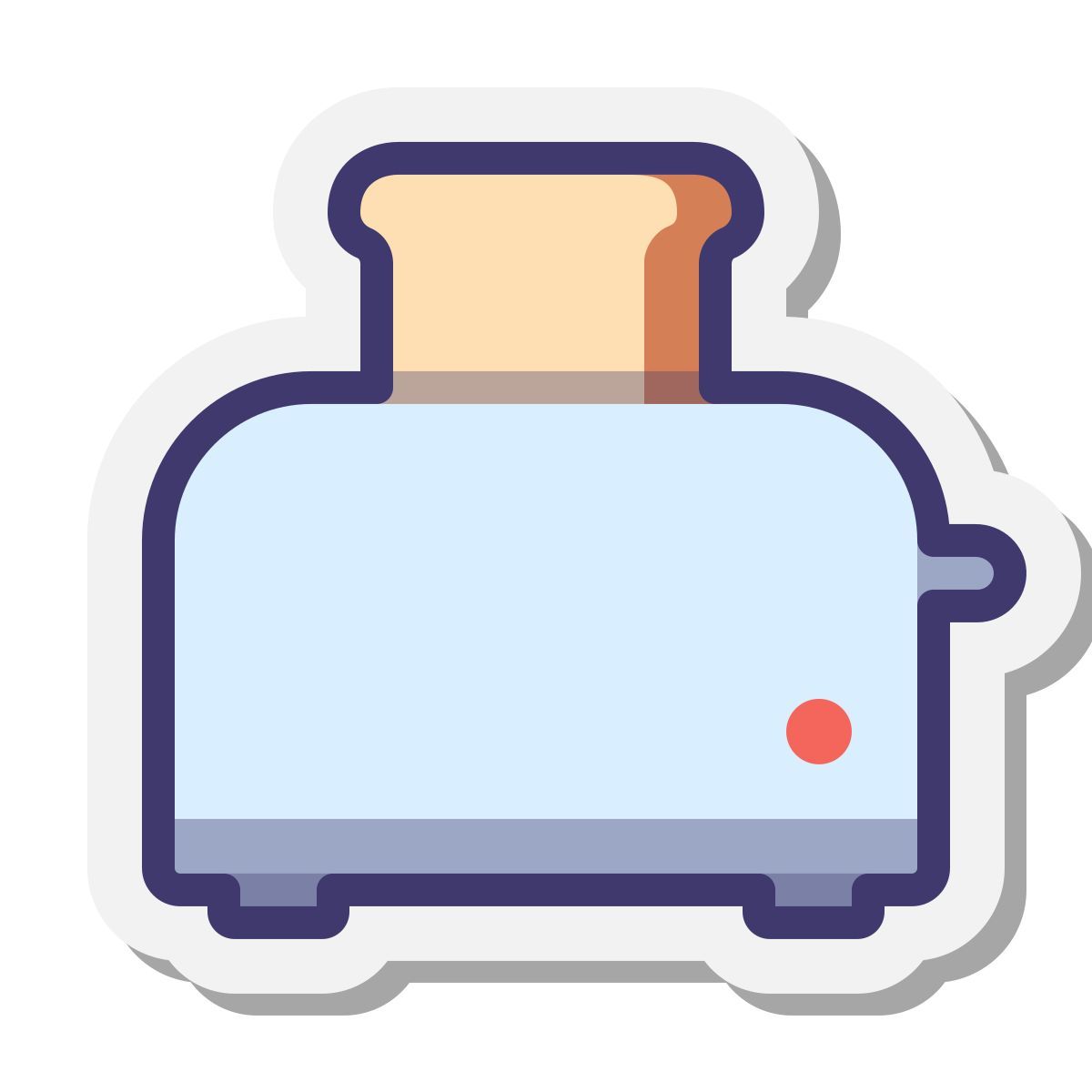 stickers style toaster icon
