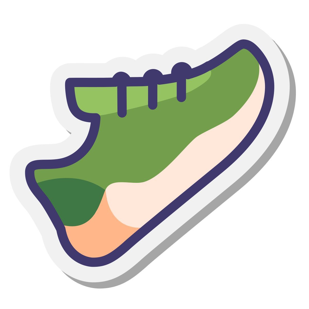 stickers style trainers icon