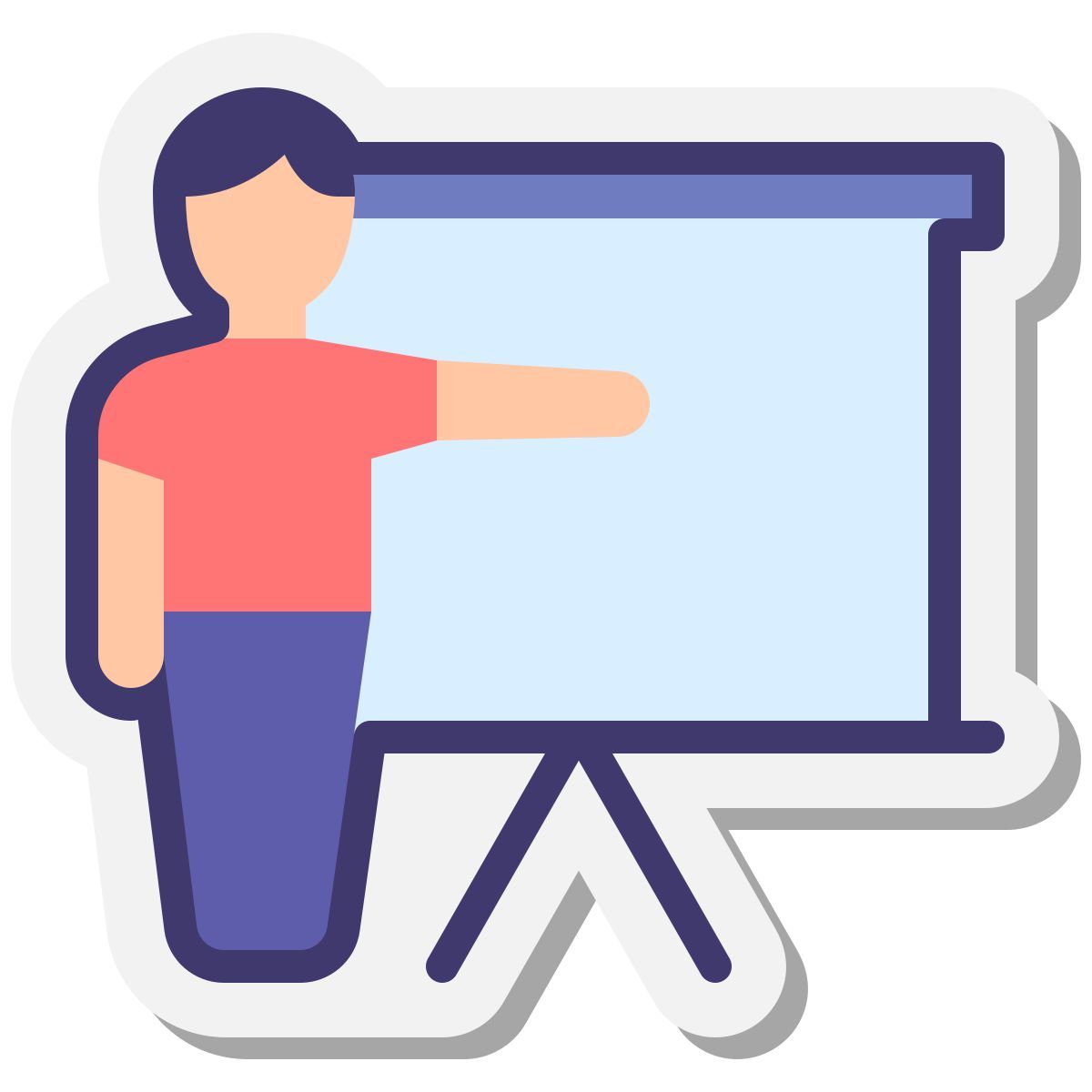 stickers style formación icon