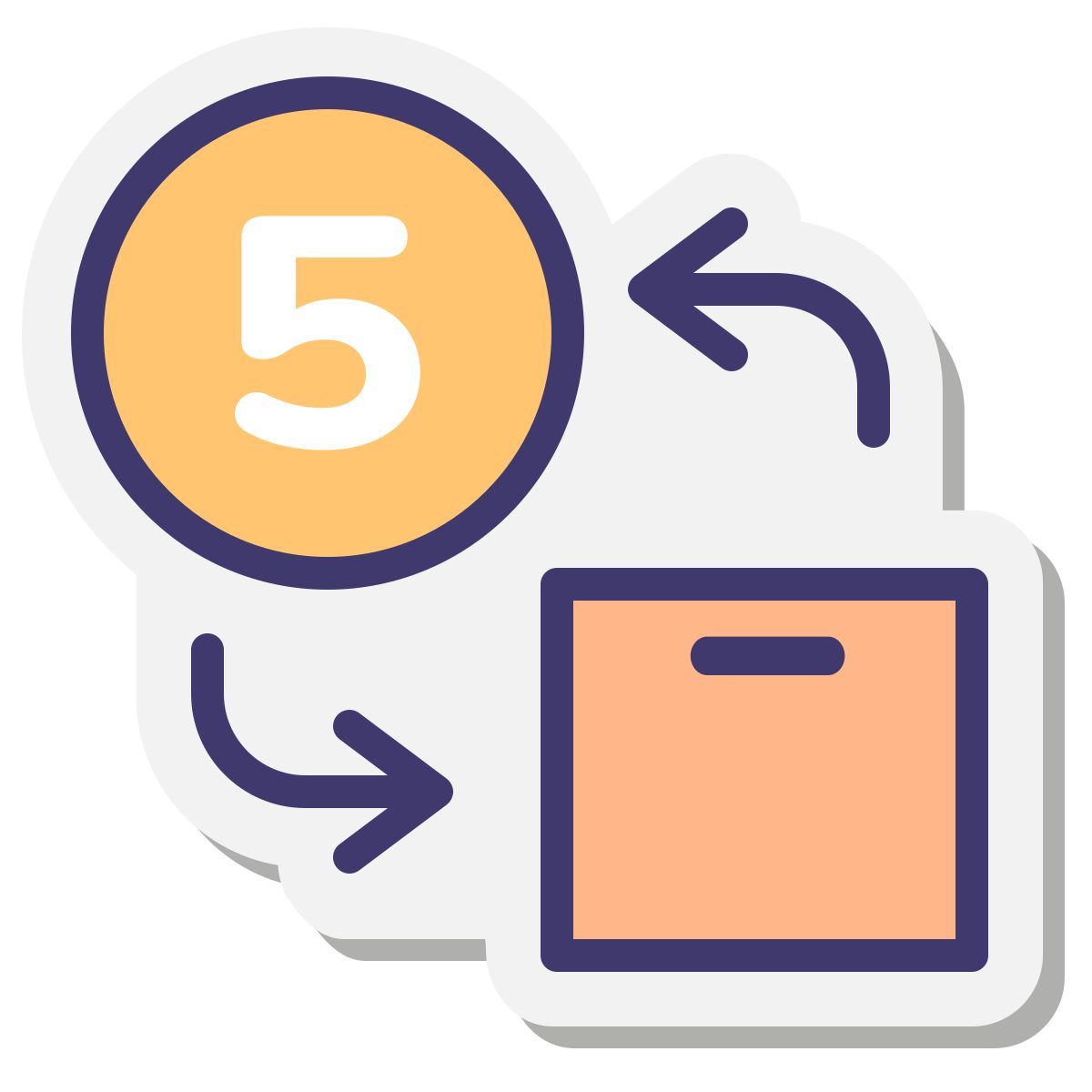 stickers style transaction icon