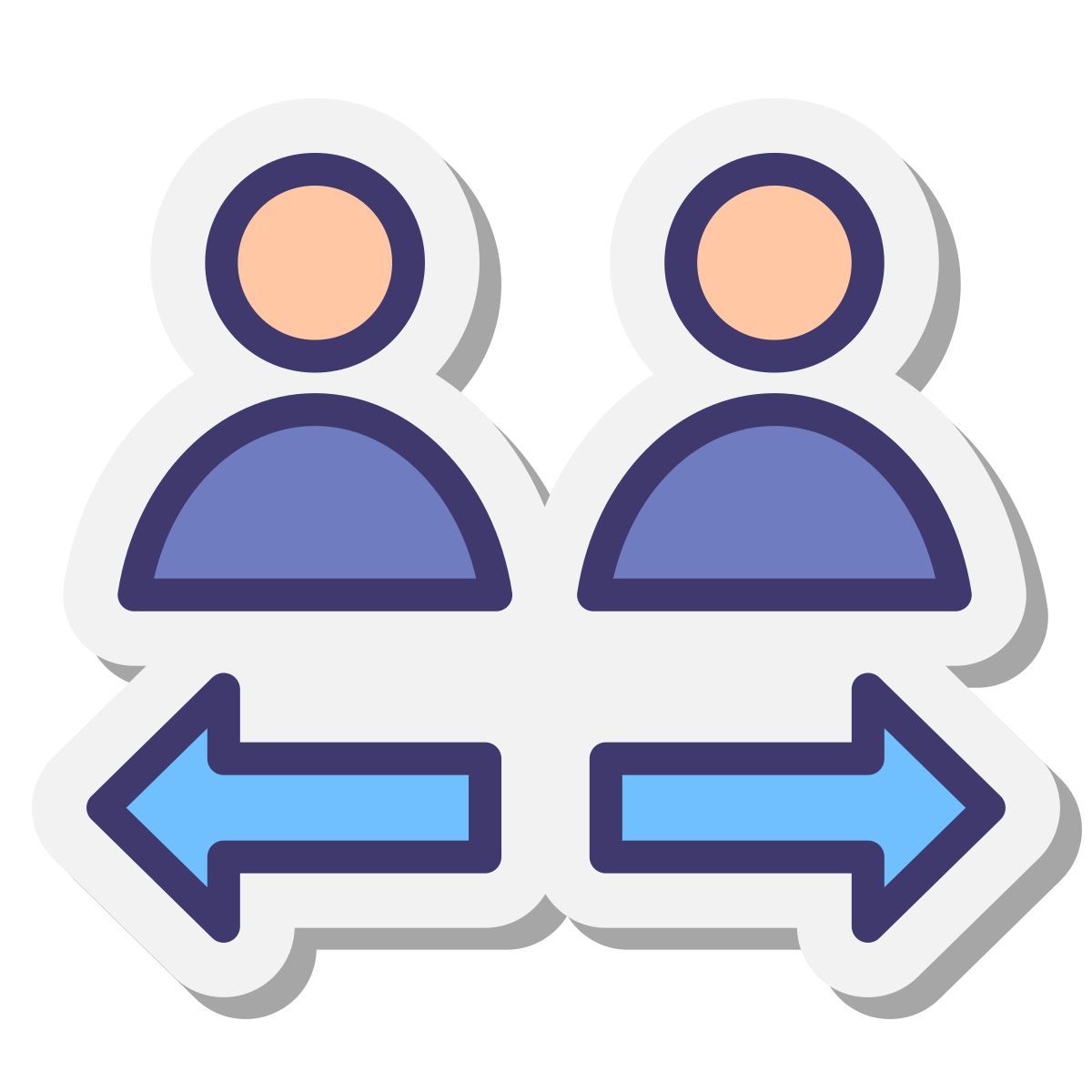 stickers style 传输用户之间 icon