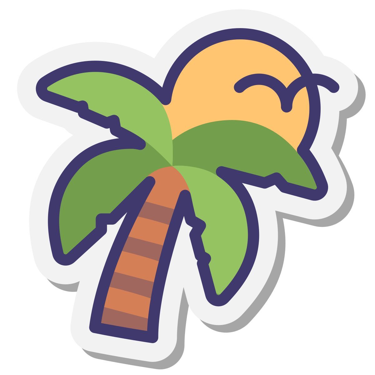 stickers style 热带 icon