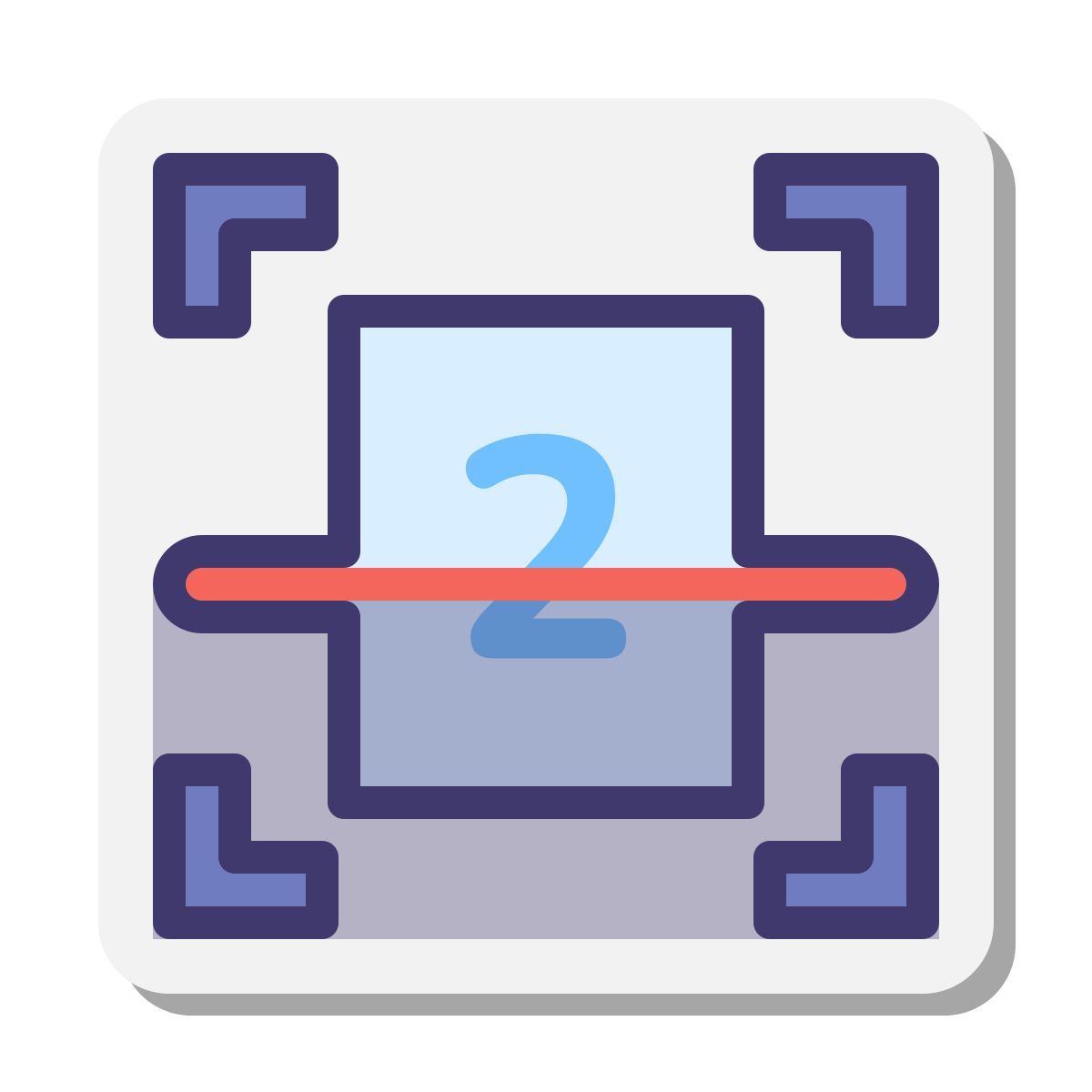 stickers style 双面扫描 icon