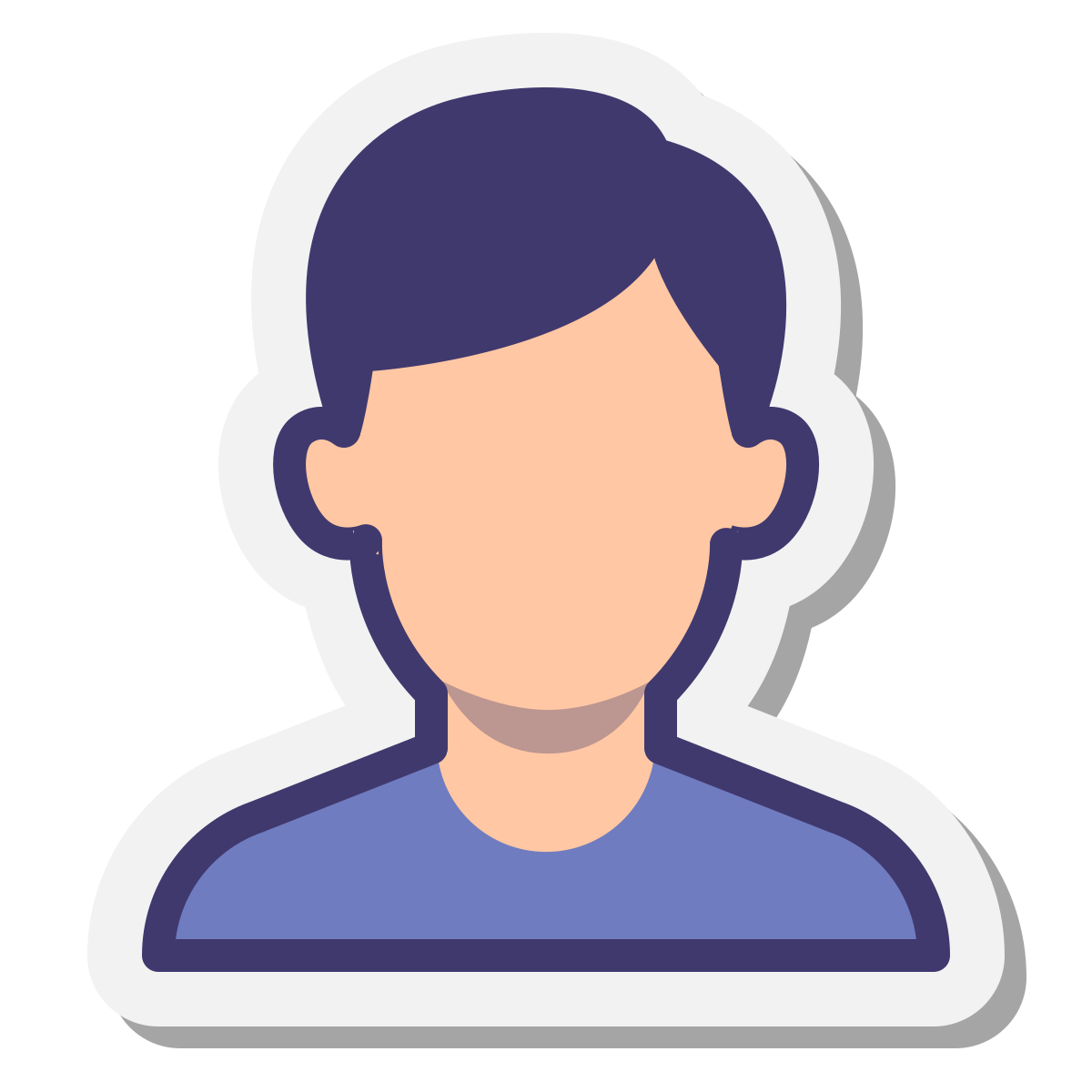 stickers style user icon