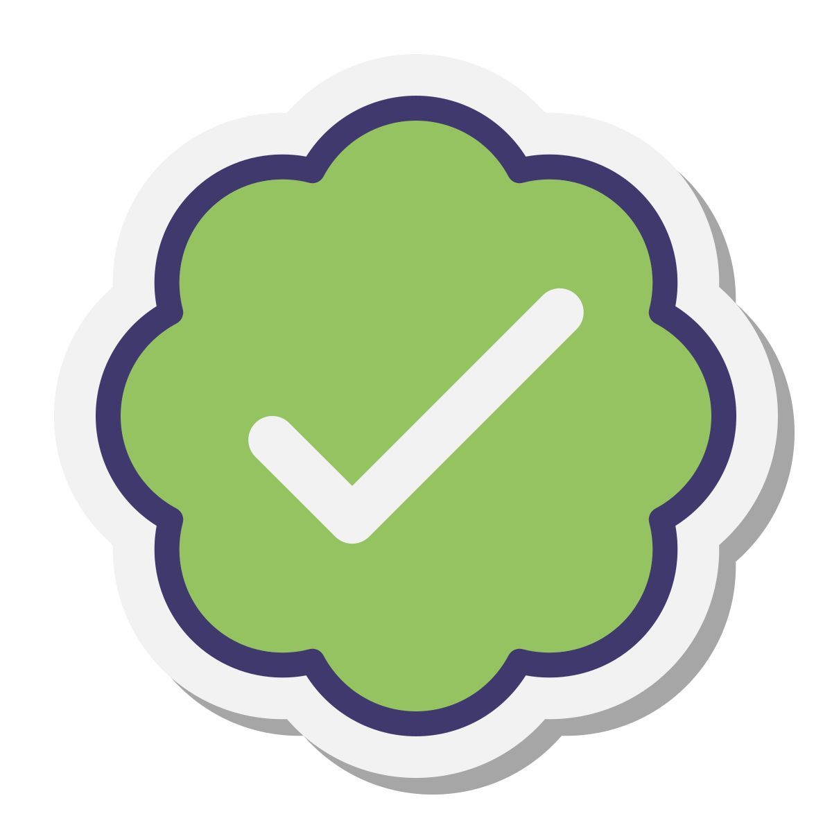 stickers style verified account icon