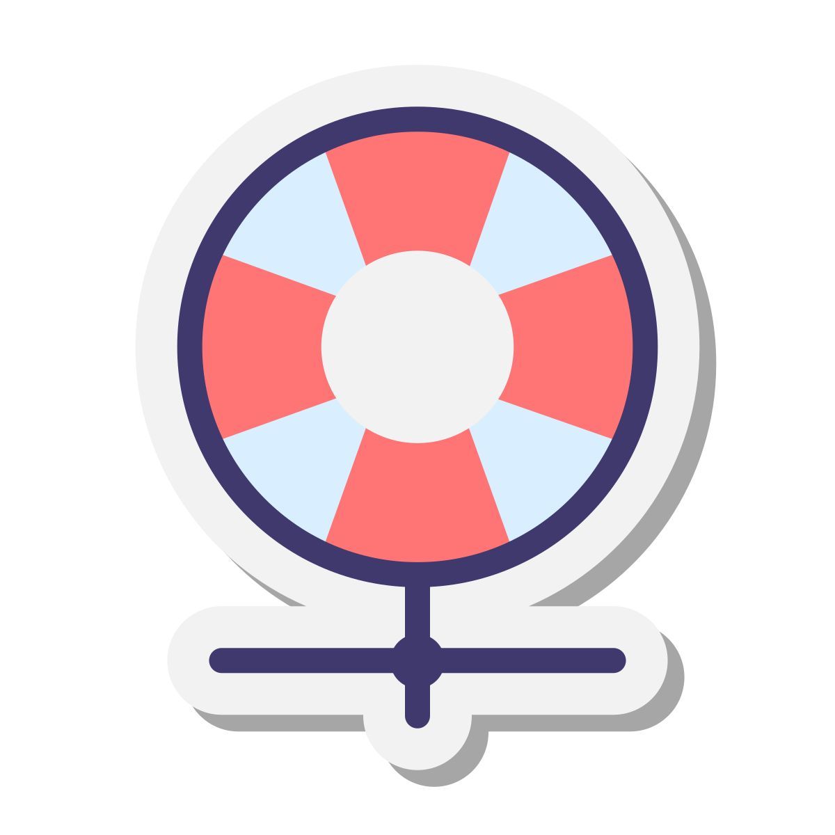 stickers style web help icon